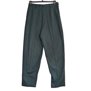 Lizsport Womens Dark Green Pants Size 14 - Stylish & Comfortable with Classic Fi